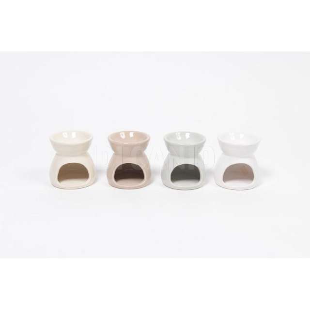 Bruciaoli fragrance in ceramica diam.7,5xh.8cm colori assortiti - Principale