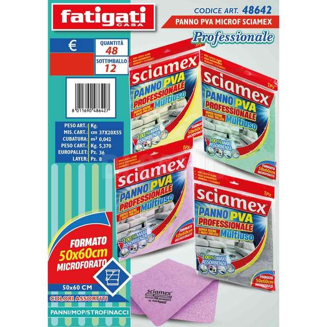 Panno pva microfibra sciamez professionale 50x50 - Principale