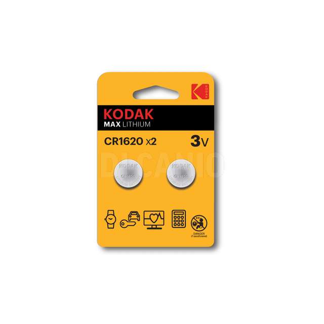 Pila max lithium cr1620 2 pz 3 v kodak - Principale
