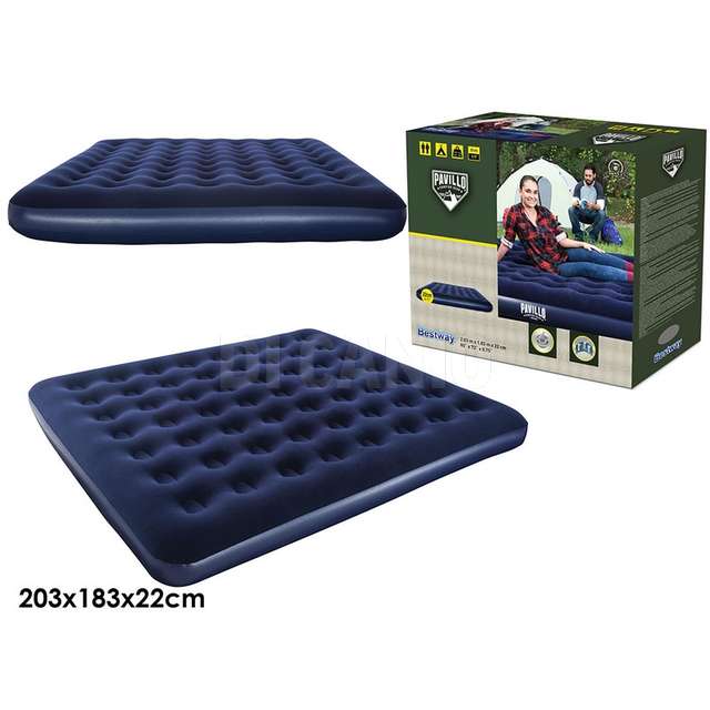 Letto con velluto king 203x183x22cmm. 203x183x22 bestway - Principale