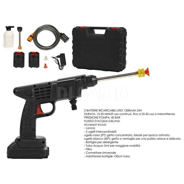 Idropulitrice a battera 24 v 200 watt - Principale