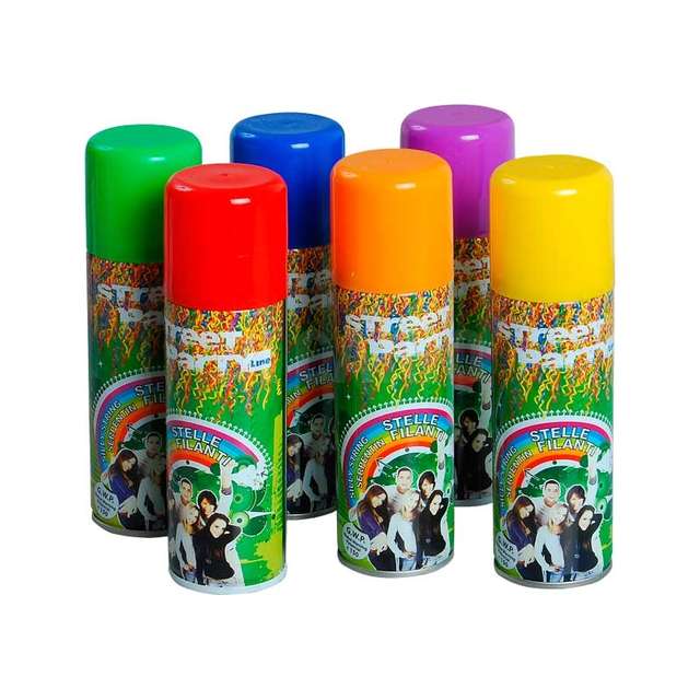 Stelle filanti ml.83 spray assortite - Principale