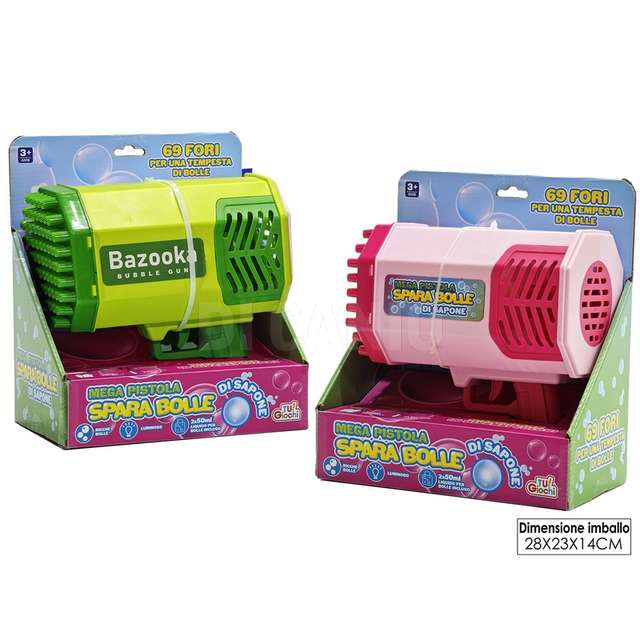 Mega pistola spara bolle batteria 3ass - Principale