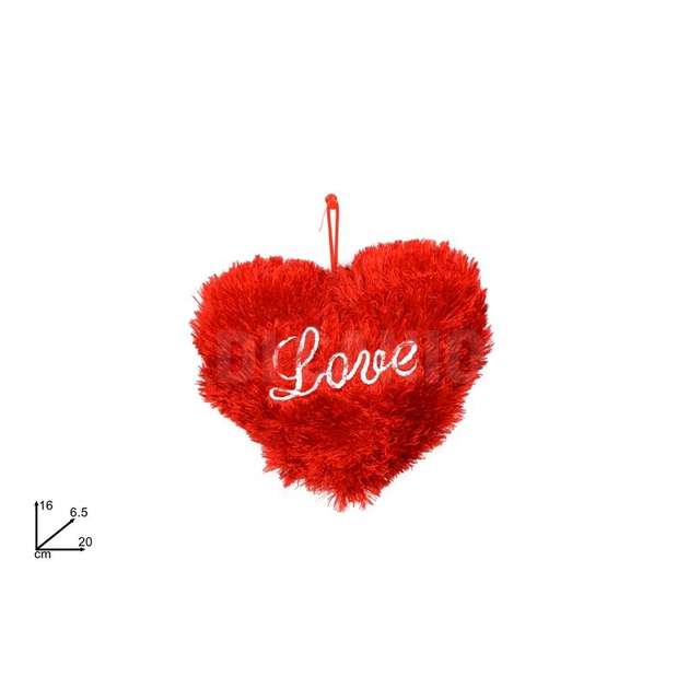 Cuore rosso love peluche cm.20 - Principale