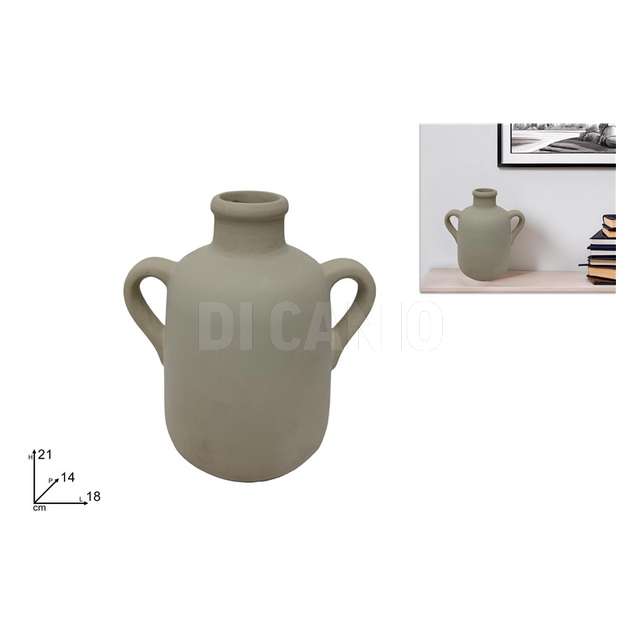 Vaso anfora cm.21 bianco - Principale