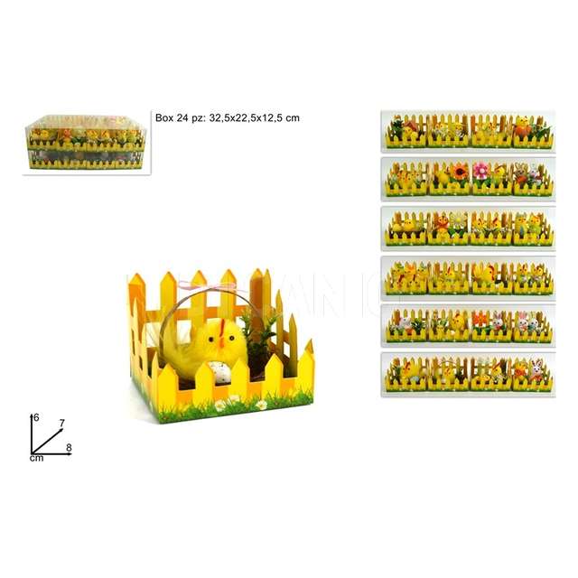 Decorazione nido con soggetti pasquali assortiti - Principale