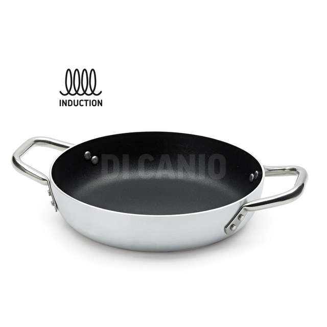 Tegame 2 manici basic alluminio antiaderente induzione cm.40x7h 3mm fasa - Principale