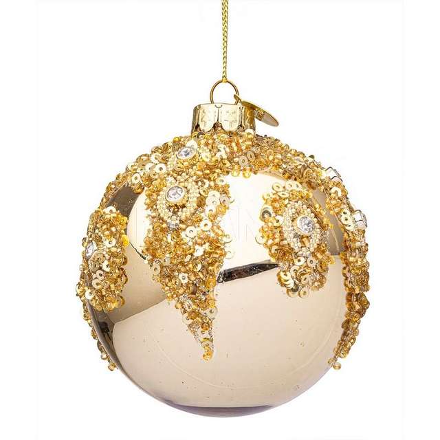 Sfera vetro melissa oro diametro 80 - Principale