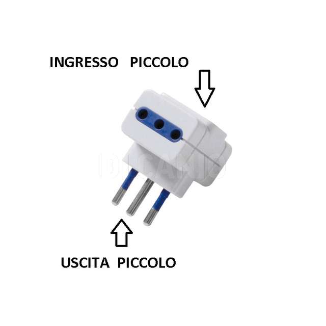 Adattatore triplo 2 posti + t 10 a. 250v bianco f.a.i. 8010f - Principale