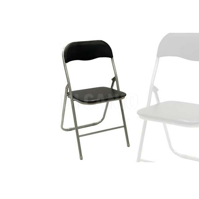Sedia pieghevole silver nera - Principale