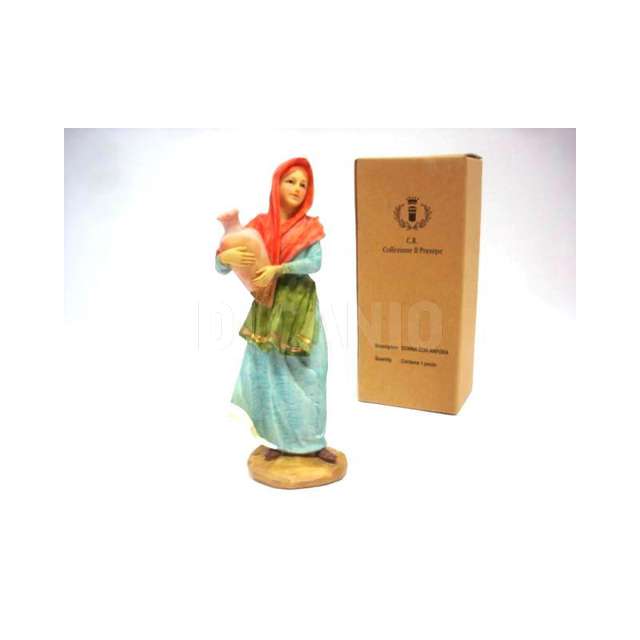 Donna con anfora h.18x7x5 4cm. - Principale