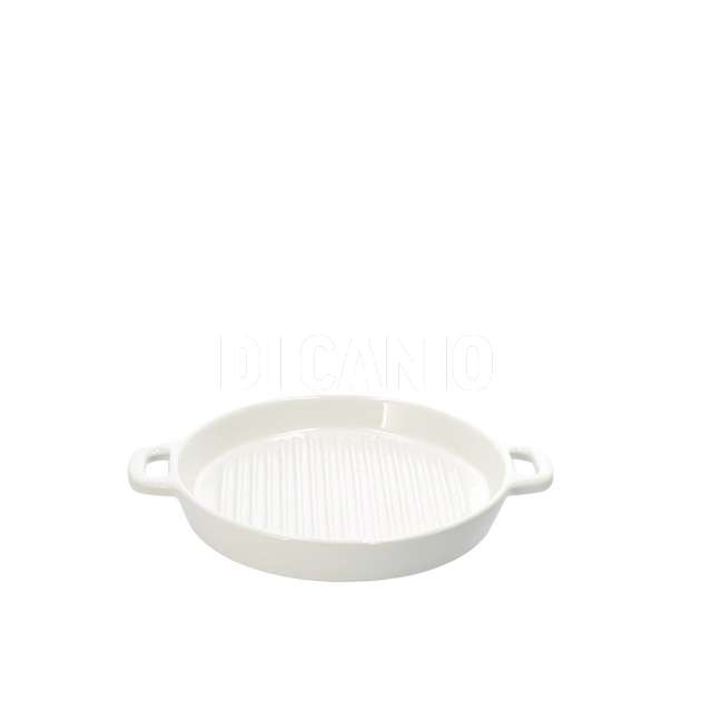 Pirofila tonda ceramica cm.27x22x3 - Principale