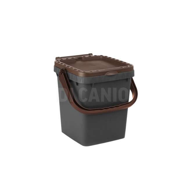 Pattumiera in plastica lt.20 ecoplus marrone - Principale