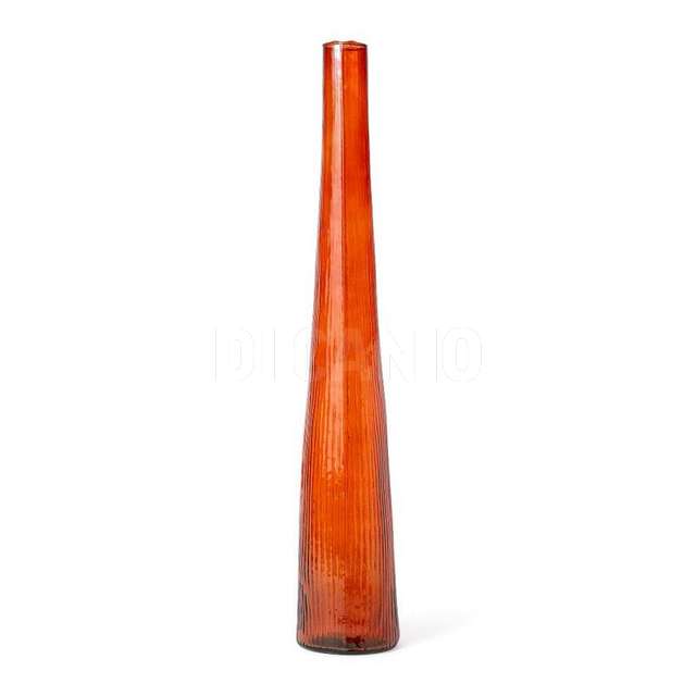 Vaso vetro monofiore ambra dm.9x55 - Principale