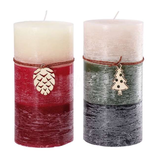Candela cilin profumata brina 2c natale d10h20 - Principale
