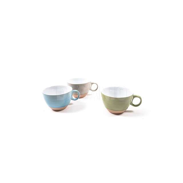 Tazza il coccio cm.15x11.5x7.5 colori assortiti - Principale