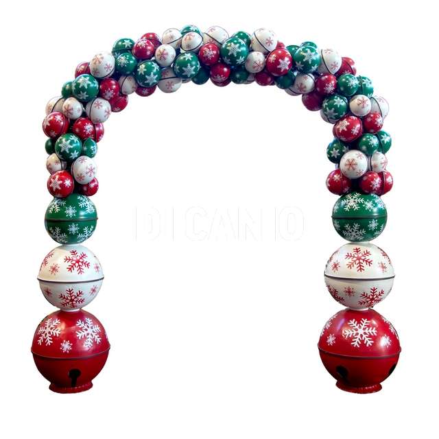 Arco metallo campanelli multicolor cm.190 - Principale