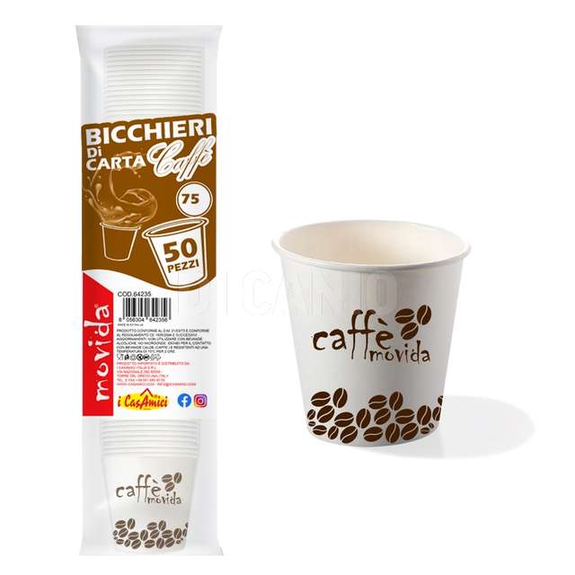 Conf 50 bicchiere caffe bio 0.75 cl - Principale