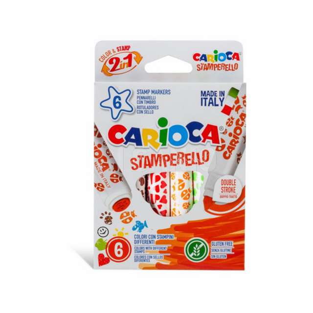 Carioca pennarelli con stampini 6pz carioca - Principale