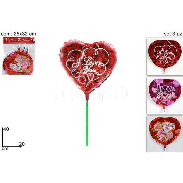Conf. 3 pallone piccolo san valentino due esse - Principale
