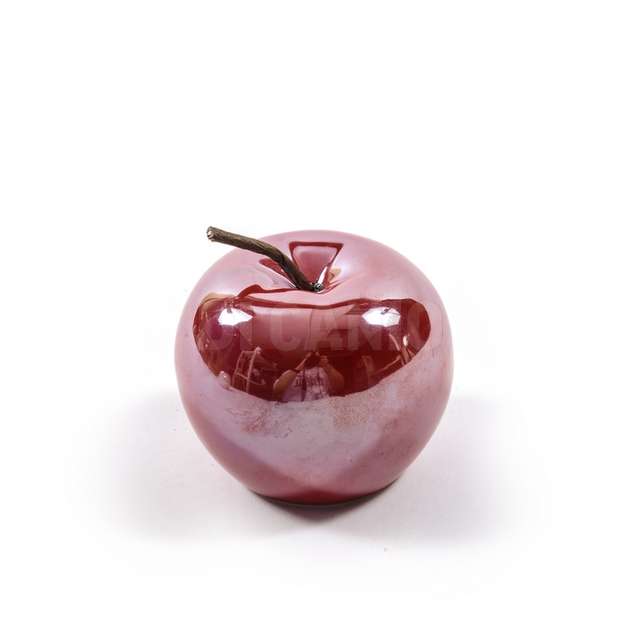 Mela rossa in ceramica 8.5 cm. - Principale