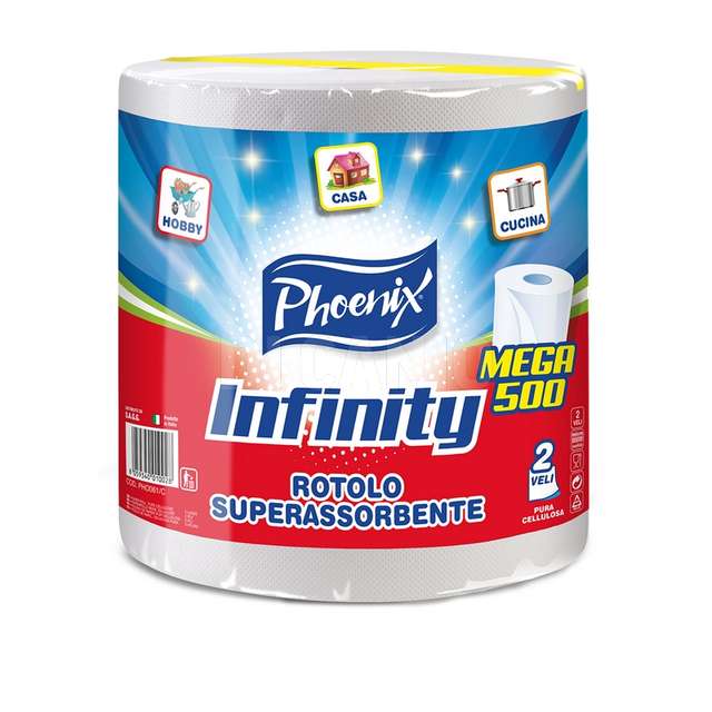 Rotolone superassorbente 2 veli phoenixinfinity 600gr - Principale