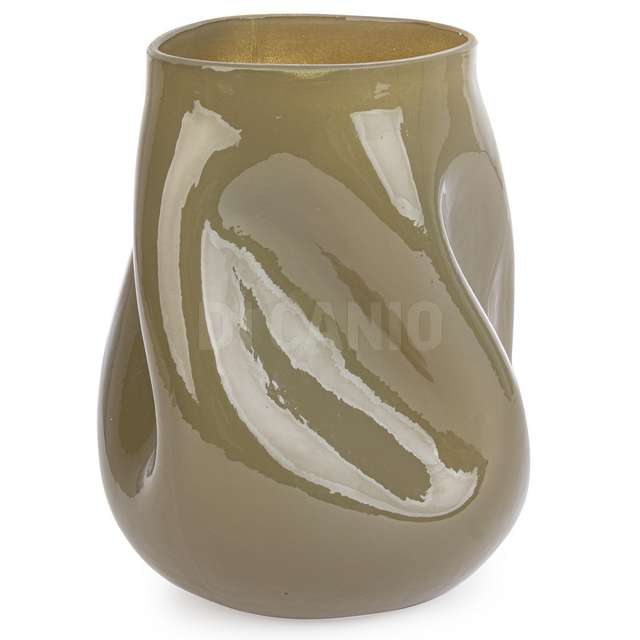 Vaso kelsea vt verde oliva d16x19h in vetro - Principale