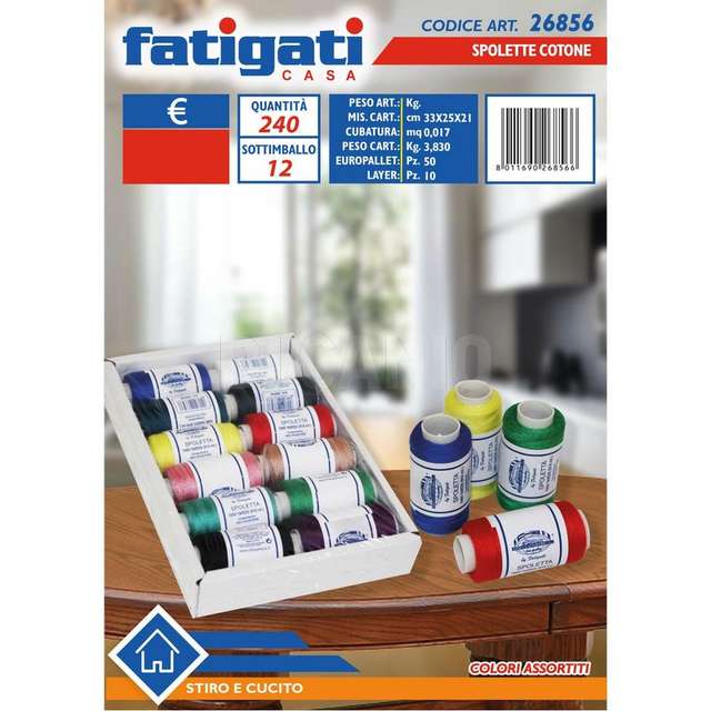 Spolette cotone colore assortiti - Principale