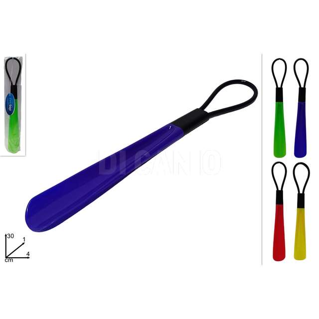 Calzascarpe cm.30 gancio in gomma colori assortiti - Principale