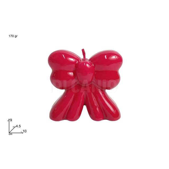 Candela fiocco 170gr rosso - Principale