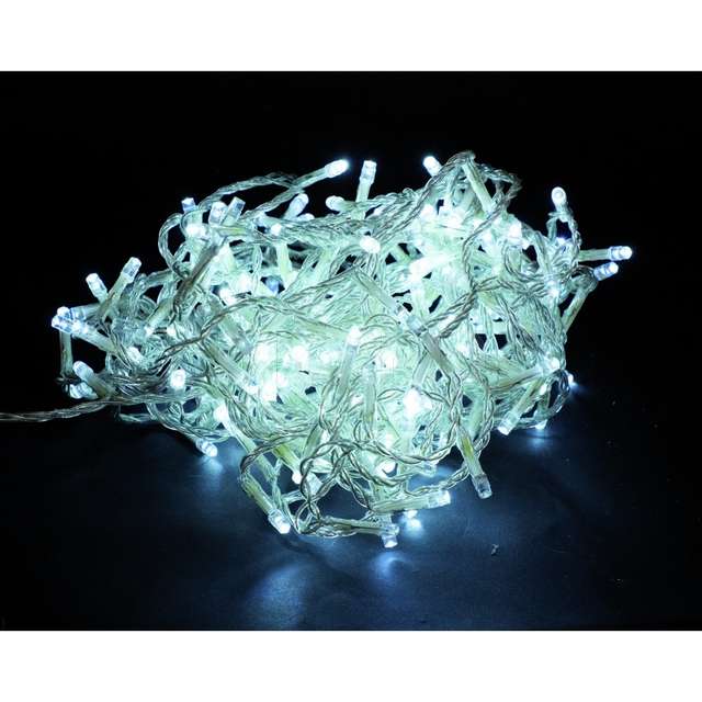 Catena 500led bianco freddo con motore mt.25+5 cavo trasparente - Principale