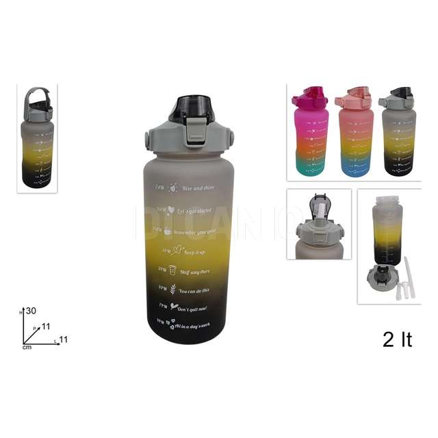 Borraccia multicolor 2000 ml con manico3 colori - Principale
