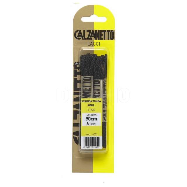 Calzanetto coppia lacci tondo nero cm.90 - Principale