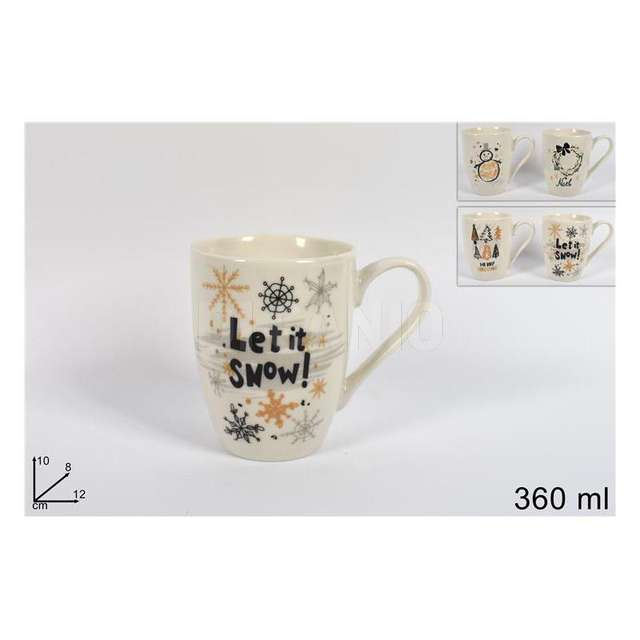 Tazzone mug 360ml decoro natalizio 4ass - Principale