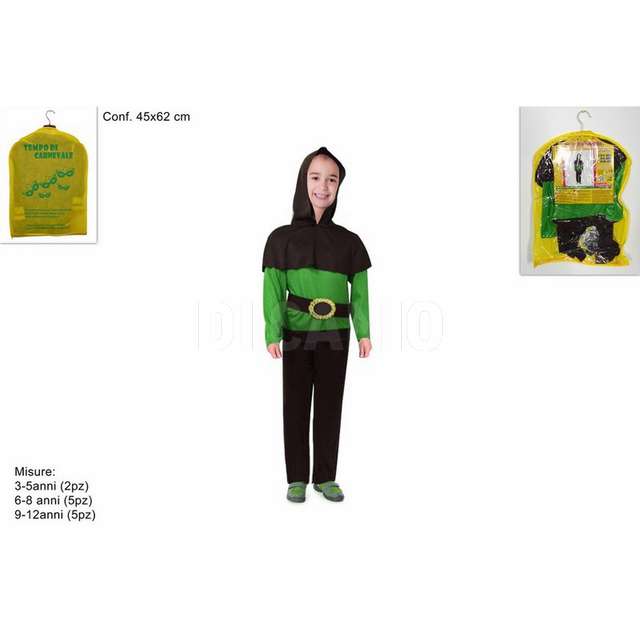 Vestito re della foresta bimbo 3mis ass - Principale