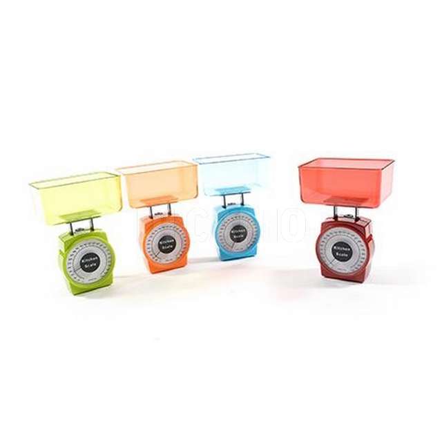 Bilancia da cucina 1 kg cm.11.5x9x17 colori assortiti - Principale