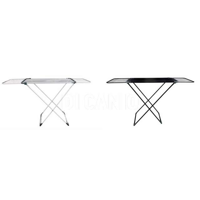 Stendibiancheria ferro cm.177x55x94h2 colori bianco/nero - Principale