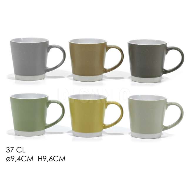 Tazza 37 cl cermica 6 assortite - Principale