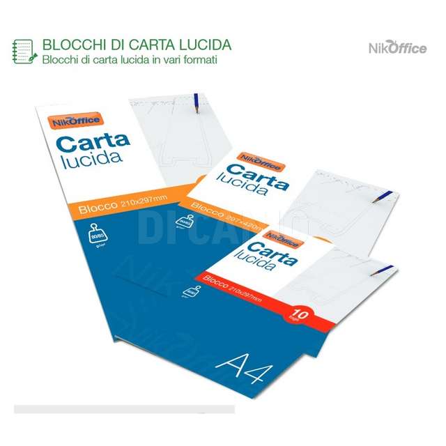 Blocco carta lucida 10 fogli a4 - Principale