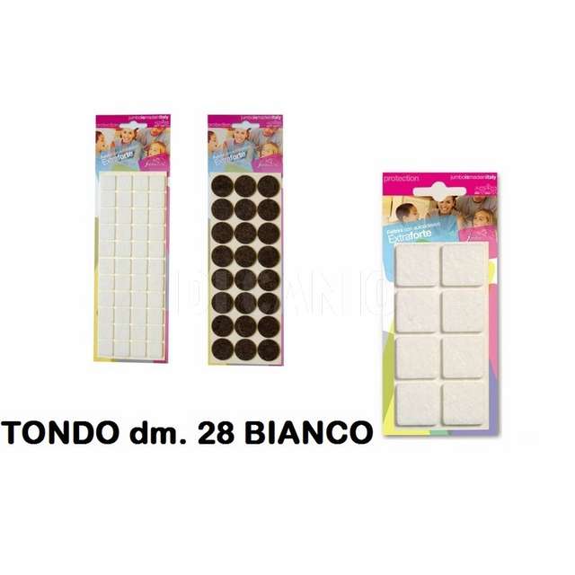 Feltrini autoadesivi bl. maxi dm.28 biano jumbo - Principale