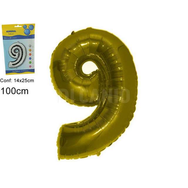 Pallone elio numero 9 oro due esse - Principale