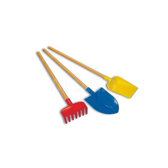 Paletta e rastrelli mare manico legno - Principale