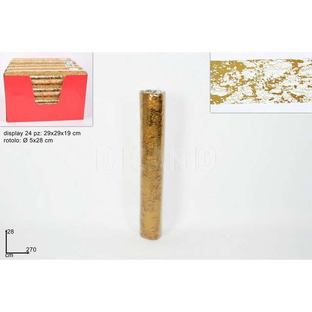 Rotolo 28x270 cm. oro - Principale