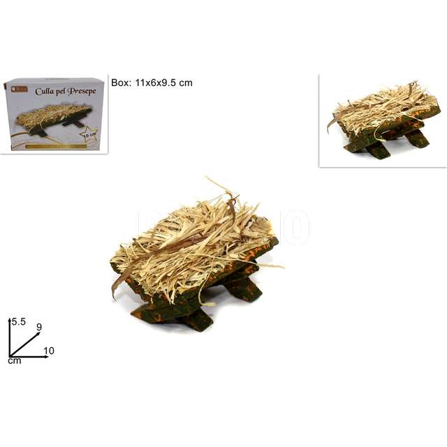 Culla con paglia chiara 10 cm. - Principale