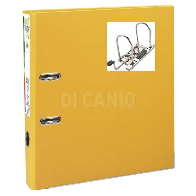 Raccoglitore a leva premtouch ppl d50mm giallo - Principale
