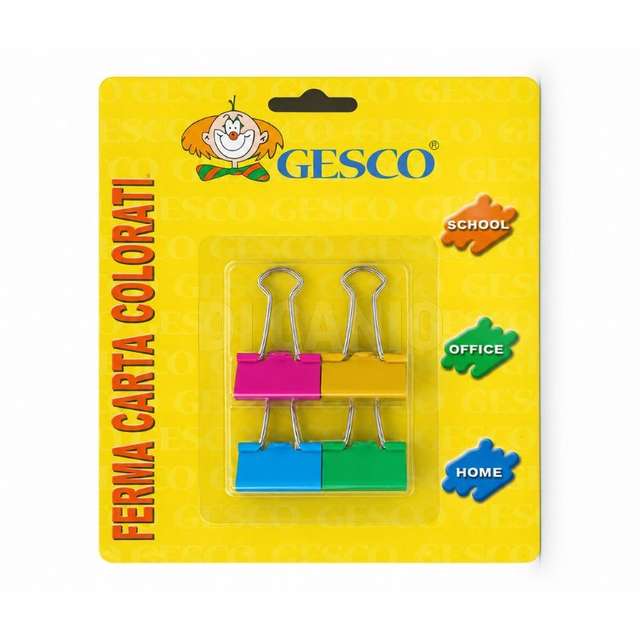 Blister 4 ferma carta color (12_144) gesco - Principale