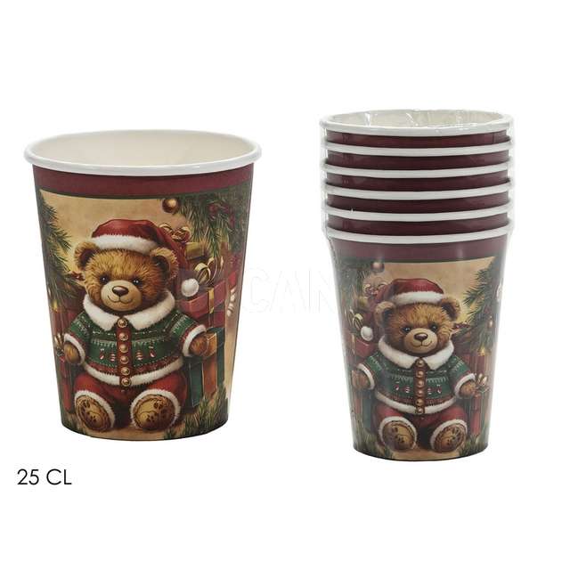 Set 6 bicchieri con orso 25cl - Principale