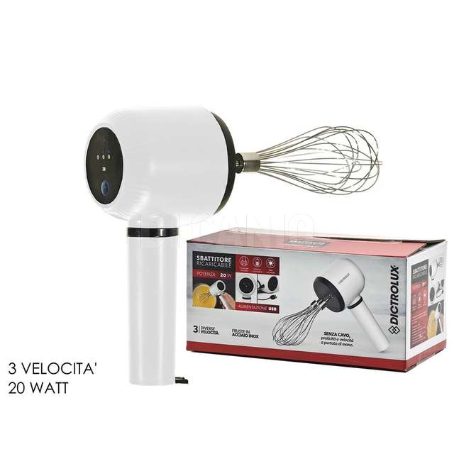 Sbattitore ricaricabile 20 w usb - Principale