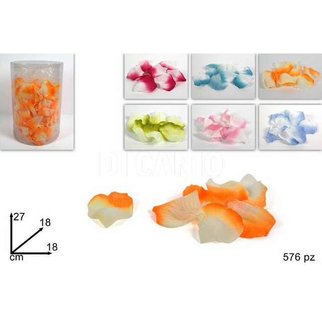 Petali in pvc box bicolore ass 576pz due e. - Principale