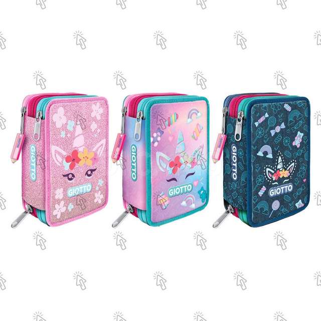 Astuccio 3 zip giotto catty candy 6 colori fila - Principale